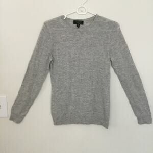 Charter Club Cashmere Luxury Long Sleeve Top Small Gray minor defect